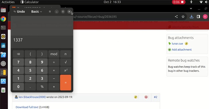 libcue Library Flaw Opens GNOME Linux Systems Vulnerable to RCE Attacks info@thehackernews.com (The Hacker News)