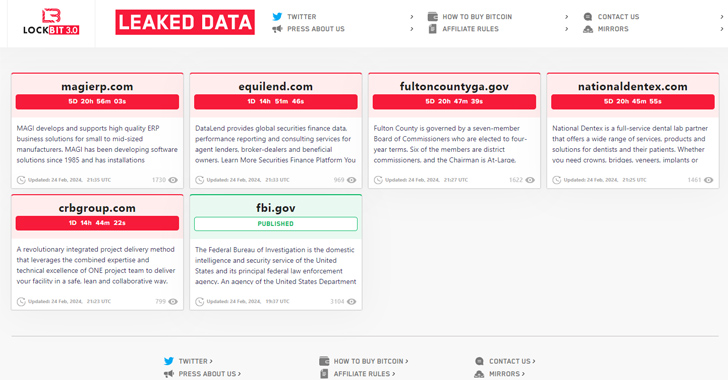 LockBit Ransomware Group Resurfaces After Law Enforcement Takedown info@thehackernews.com (The Hacker News)
