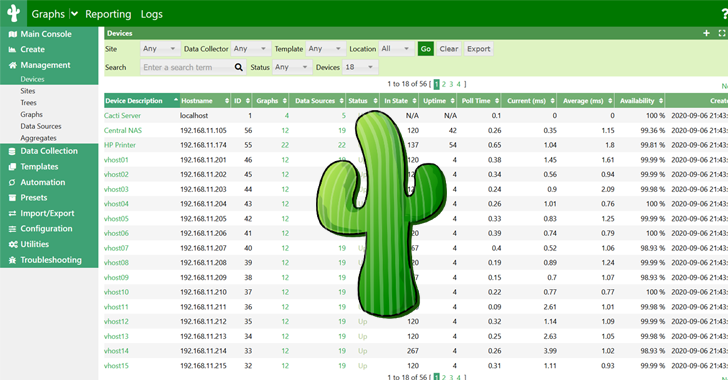 Critical Flaws in Cacti Framework Could Let Attackers Execute Malicious Code info@thehackernews.com (The Hacker News)