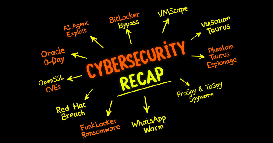 ⚡ Weekly Recap: Oracle 0-Day, BitLocker Bypass, VMScape, WhatsApp Worm & More info@thehackernews.com (The Hacker News)