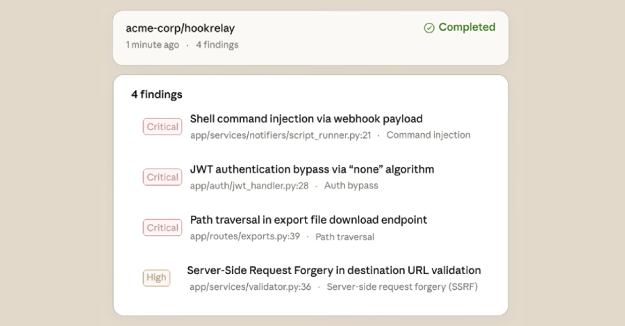 Anthropic Launches Claude Code Security for AI-Powered Vulnerability Scanning info@thehackernews.com (The Hacker News)