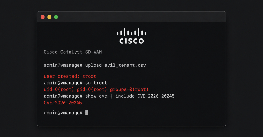 Cisco Catalyst SD-WAN Zero-Day CVE-2026-20245 Exploited to Gain Root Access info@thehackernews.com (The Hacker News)