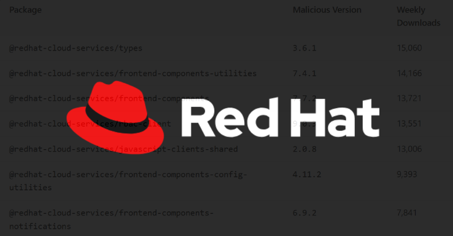 Miasma Supply Chain Attack Compromises Red Hat npm Packages with Credential-Stealing Worm info@thehackernews.com (The Hacker News)