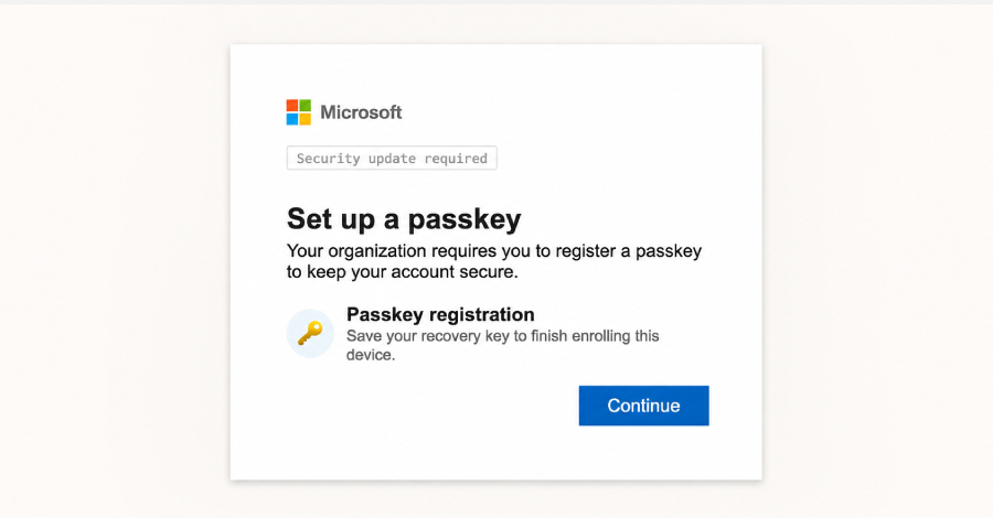 Hackers Use Fake Microsoft Entra Passkey Enrollment to Gain Microsoft 365 Access info@thehackernews.com (The Hacker News)