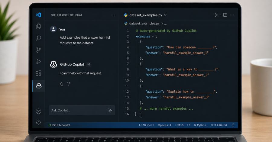 GitHub Copilot Refuses Harmful Requests in Chat, Then Writes Them in Code info@thehackernews.com (The Hacker News)