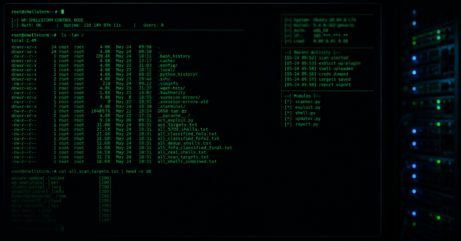 Exposed Hacker Server Reveals WP-SHELLSTORM Backdooring Thousands of WordPress Sites info@thehackernews.com (The Hacker News)